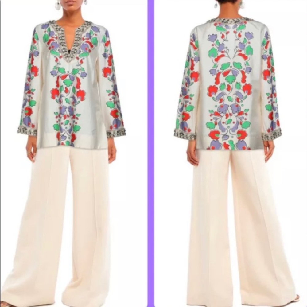 Tory Burch paisley crystal tunic - Picture 9 of 10